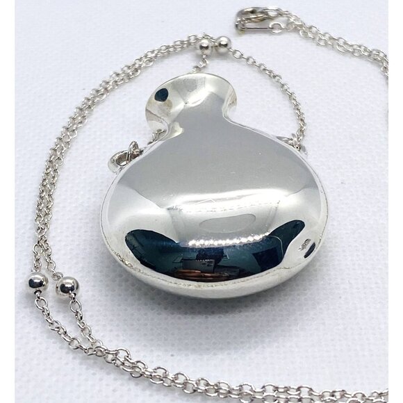 SOLD!Tiffany & Co Open Bottle Jug Bead Necklace Elsa Peretti Sterling Silver 925 - Picture 2 of 16